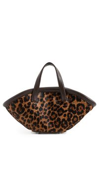 SIMONMILLER Haircalf Mini Mercado Tote Choco Brown Leopard One Size