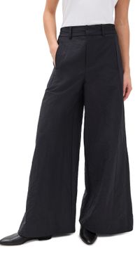 Sea Willow Wrinkled Suiting Pants Black XS