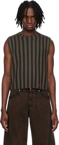 Eckhaus Latta Brown & Gray Keyboard Vest