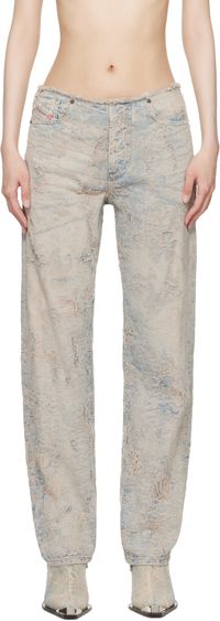 Diesel Blue 1988 D-Ark 007y5 Regular Jeans