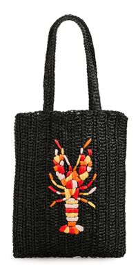 Maria La Rosa Lobster Crochet Bag Black One Size