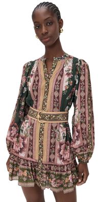 FARM Rio Flowering Garden Tree Green Mini Dress Flowering Garden Tree Green XL