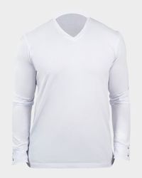 Men's Edison Solid V-Neck Shirt