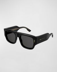 Men's Oversized Rectangle Sunglasses
