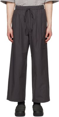 AMOMENTO Gray Pleated Trousers