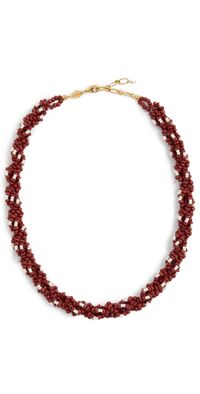 Anni Lu Rodeo Necklace Deep Burgundy One Size