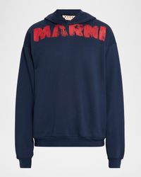 Men's Spray Paint Logo Oversized Hoodie