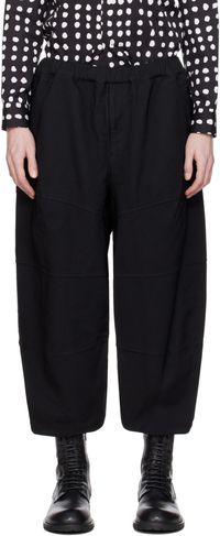 Black Comme des Garçons Black Thick Gabardine Trousers
