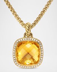 Albion Enhancer with Gemstones and Diamonds in 18K Gold, 15mm