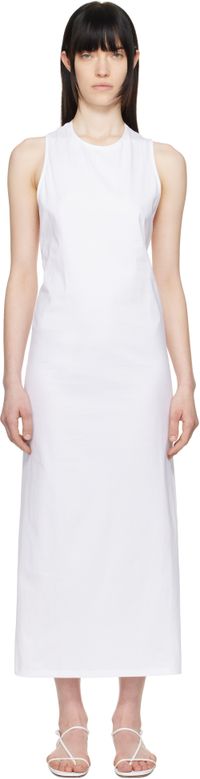 Loulou de Saison White Rayna Midi Dress