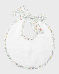 Louelle Newborn Floral Trim Bib