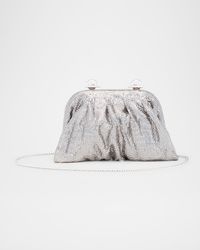 Venus La Petite Pleated Mirror Mesh Clutch Bag