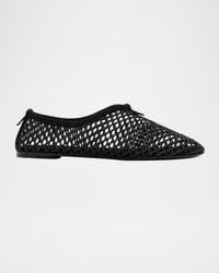 Floaty Fishnet Ballerina Flats