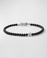 4mm Men's Spiritual Bead Evil Eye Bracelet