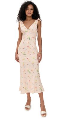 En Saison Mia Midi Dress Pink Multi M