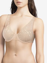 Chantelle - Soutien-gorge spacer plongeant - Taille 100E - Beige