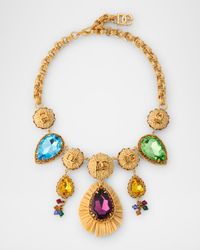 Bijoux Rhinestone Necklace with DG Logo