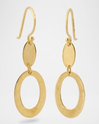 18K Classico Small Mixed-Texture Earrings