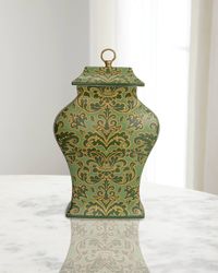 Richmond Damask Green Jar