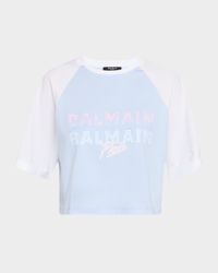 Cropped Paris Logo T-Shirt