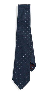 Paul Smith Polka Silk Tie Dark Navy 8
