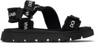 Dolce&Gabbana Kids Black Gros-grain Sandals