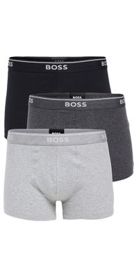BOSS Classic Cotton 3 Pack Trunks Grey XXL