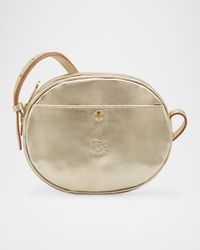 Rubino Round Leather Crossbody Bag