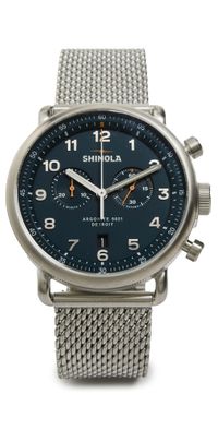 Shinola Canfield C56 43mm Watch cntnetlblu 43mm