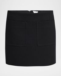 Front-Pockets Mini Pencil Skirt