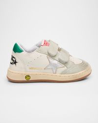 Kid's Ballstar Low-Top Leather Sneakers, Baby/Toddlers
