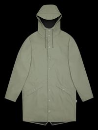Rains - Parka col montant à capuche - Taille XL - Kaki