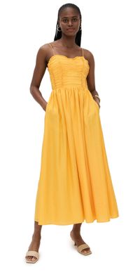 Line & Dot Celesta Maxi Dress Yellow XS