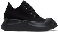 Rick Owens DRKSHDW Black Hollywood Abstract Low Sneaks Sneakers