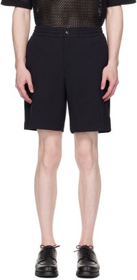 Solid Homme Short bleu marine à poches à rabat