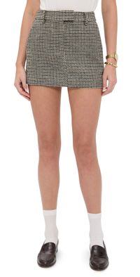 Joe's Jeans The Chloe Tailored Mini Skirt Black/Chocolate 2