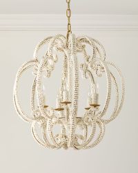 Scroll Shell 5-Light Chandelier - 25"