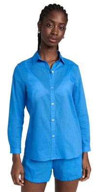 Playa Lucila Button Down Shirt Blue XL