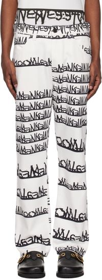 Vivienne Westwood White & Black Ranch Jeans