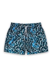 Apnee - Short de bain imprimé ceinture élastique - Taille 3XL - Bleu