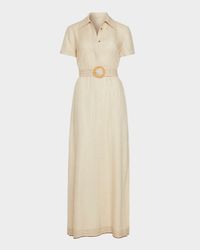Melina Belted Maxi Shirtdress