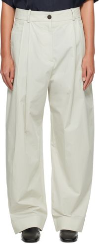 Studio Nicholson Off-White Acuna Trousers