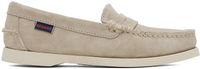 Sebago Taupe Dan Boat Flesh Out Loafers
