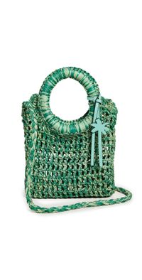 Manebi Net Crossbody Bag Emerald Melange One Size