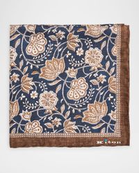 Men's Silk Floral Pocket Square
