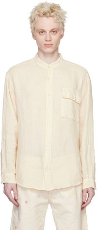 PRESIDENT's Off-White Flap Pocket Shirt