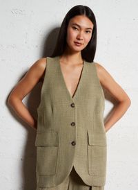 Margaux Lonnberg - Gilet oversize - Taille 38 - Vert