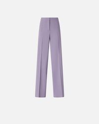 Pinko - Pantalon plissé en lin stretch - Taille 44 - Violet