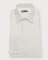 Men's Plisse Formal Dress Shirt