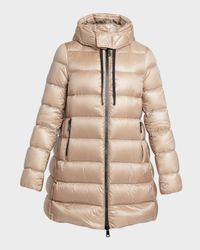 Suyen Down Quilted Nylon Hooded Parka